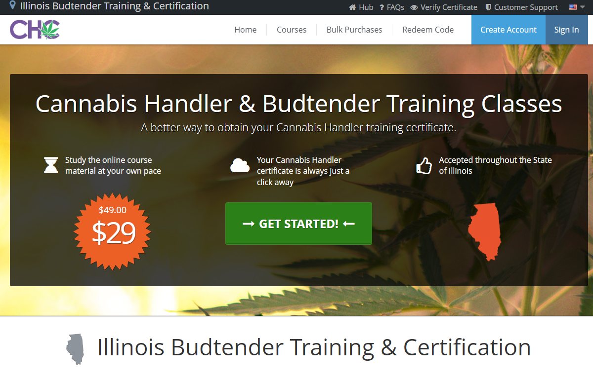 Illinois Cannabis Handler Classes Launched