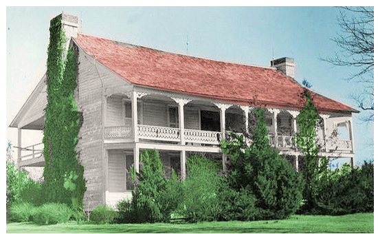 Glen Eden mansion at Preston Bend built by Holland Coffee