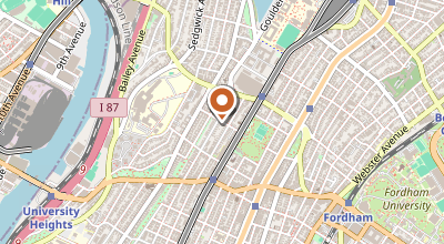 Map of 288 W Fordham Rd