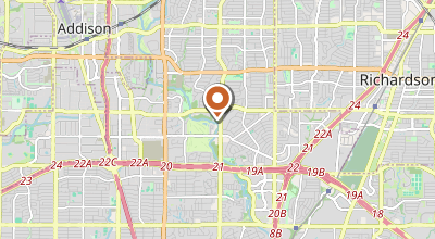 Map of Dallas, tx