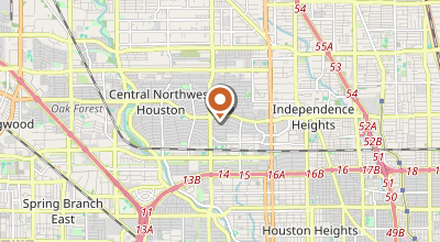 Map of Houston, TX