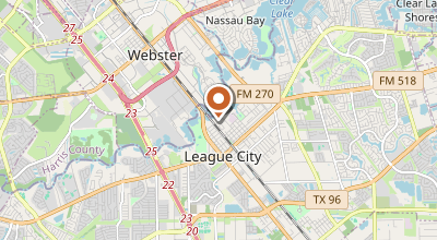 Map of League City, TX
