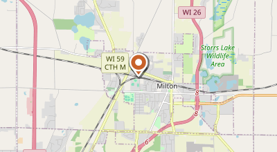 Map of Milton, WI