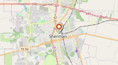 Map of SHERMAN, TX