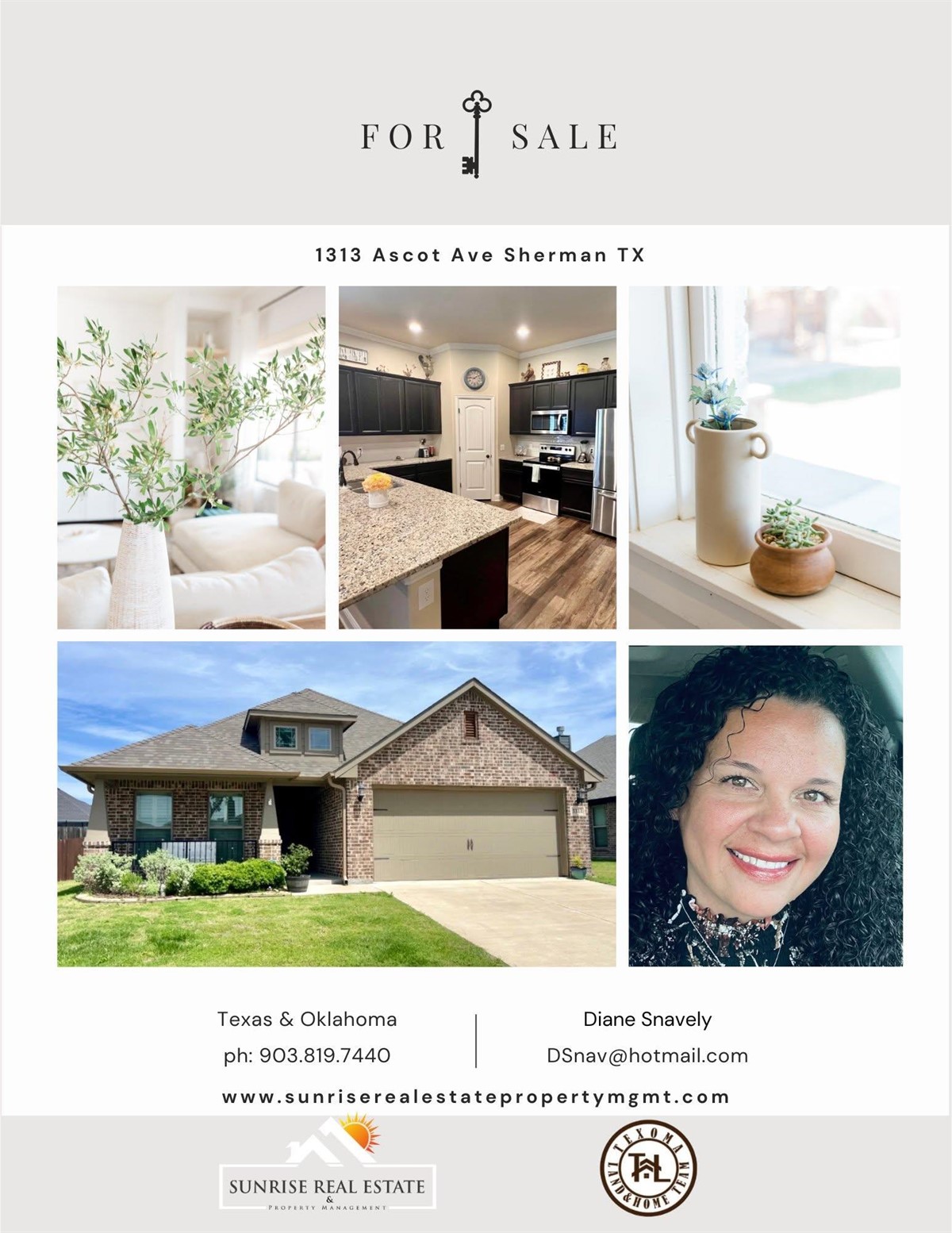 For Sale:  1313 Ascot Ave, Sherman TX