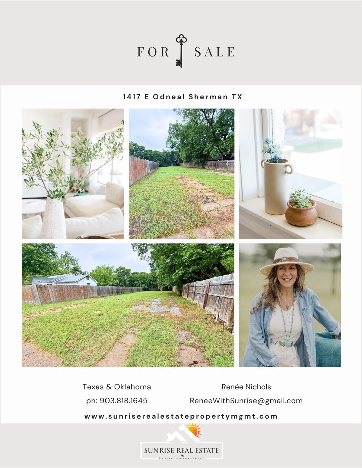 For Sale:  1417 E Odneal, Sherman TX