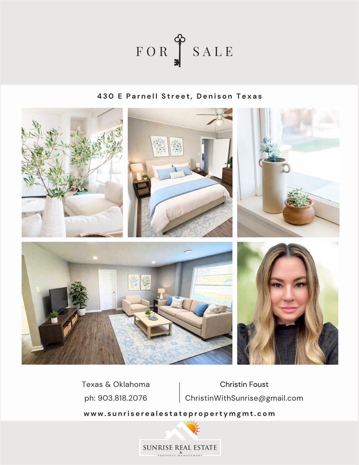 For Sale:  430 E Parnell Street, Denison Texas
