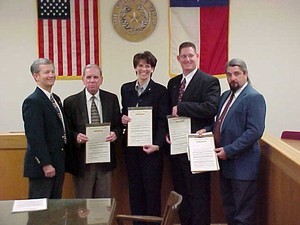 Law Enforcement Officials Presented Copies of Meth Liability Bill