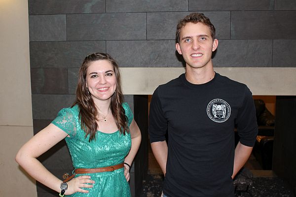 Suzanne Francis and Darden Adams in their Senior Recital