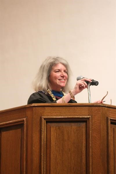 Dr. Marjorie Hass, president of the College