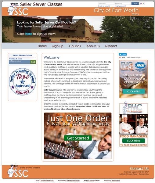 DSB dba EduClasses Announces the Launch of FortWorthTX.SellerServerClasses.com