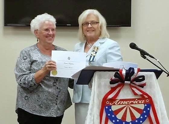 Jonnie Templeton and Regent Gloria Morton