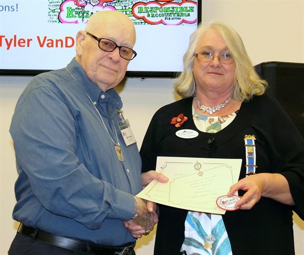 Posthumous award for Martha Neyman with Bill Neyman and Vicki McComack