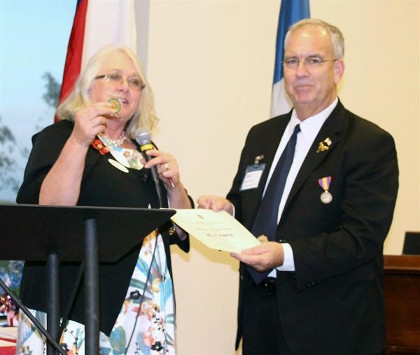 Unsung hero award winner Billy Teague and Vicki McComack