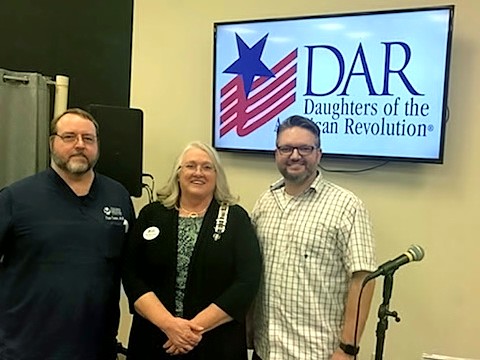 Dr. Todd Cutler, Regent Vicki McComack, Aaron Bucy