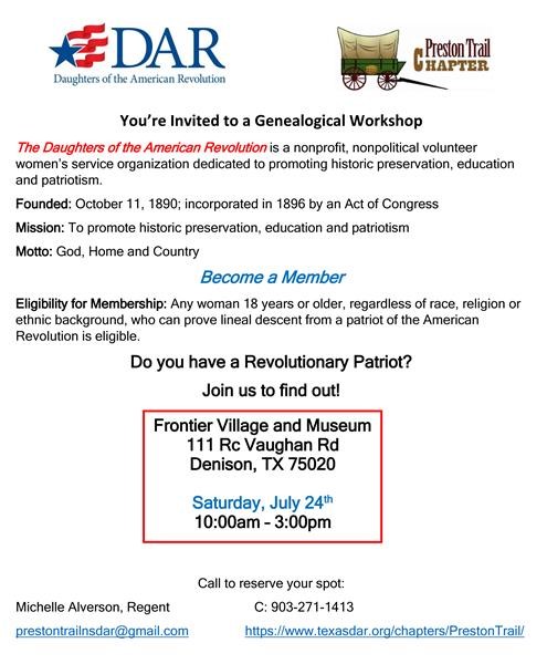 DAR Workshop Flyer