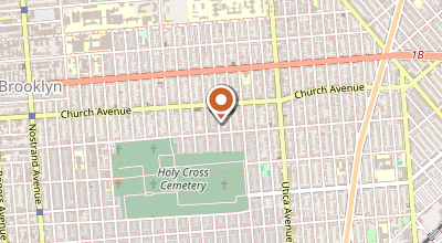 Map of 1343 Utica Ave