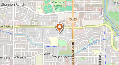 Map of 2816 N Dinuba Blvd