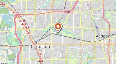 Map of 3200 Earhart Drive, Carrollton, TX 75006, TX