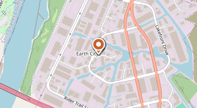 Map of 3499 Rider Trail South Earth City, MO 63045