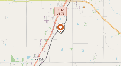 Map of Atoka, OK
