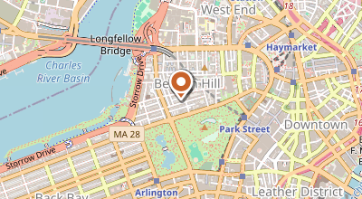 Map of Boston, Massachusetts, USA