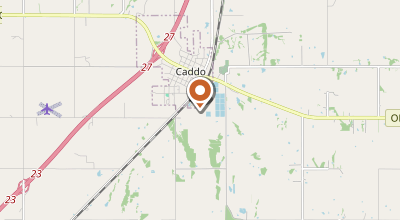 Map of Caddo, OK