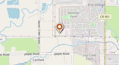 Map of Erie, Colorado