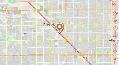Map of Glendale, Ar