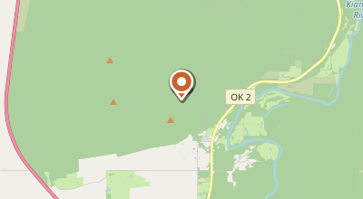 Map of Moyers, OK