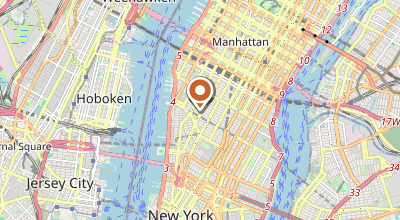 Map of New York, NY