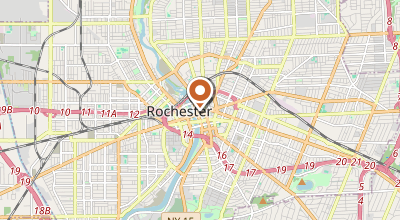 Map of Rochester, NY