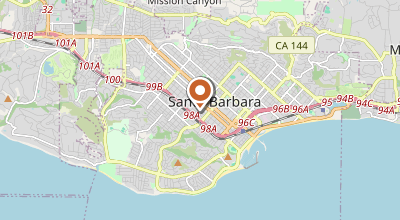 Map of Santa Barbara, Santa Barbara, CA